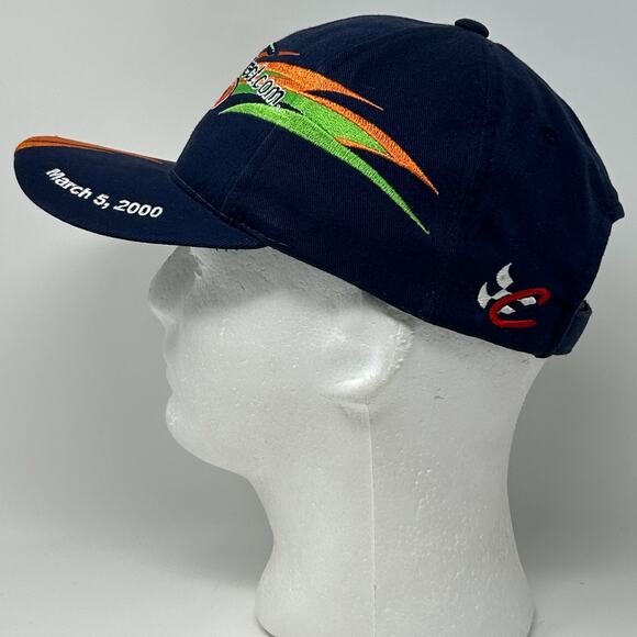 Vintage NASCAR Cars Direct 400 Hat Cap Las Vegas Motor Speedway Strapback Blue - Picture 6 of 9